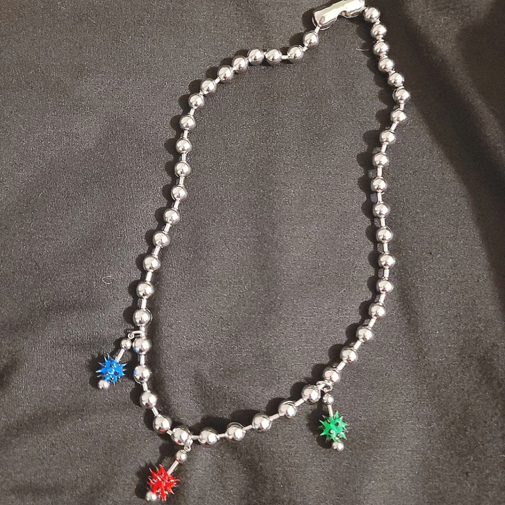Dalmata spiked chain necklace